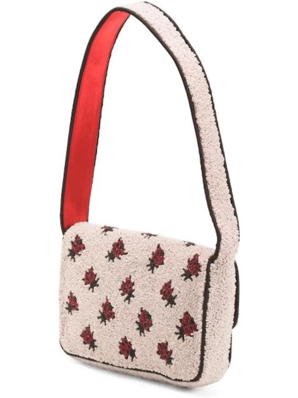 Chic Handcrafted Beaded Flap Shoulder Bag - Stylish Boho Accessory for Any
